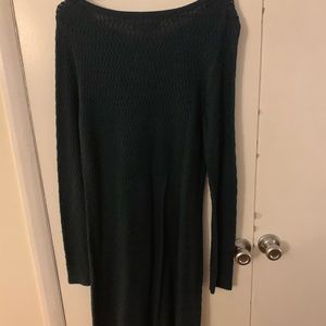 Loft teal sweater dress